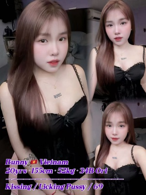 Bunny 20yo 34B From Vietnam 🇻🇳 Lady