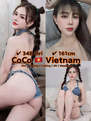Coco 25yo 34B From Vietnam 🇻🇳 Lady
